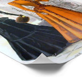 Mode van Vintage vrouwen 1890 Poster (Hoek)