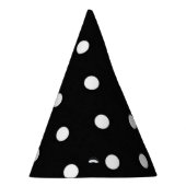 Mode van zwarte en witte polka-stippen feesthoedjes (Rechts)