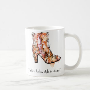 "Mode verdwijnt, stijl is eeuwig" Koffiemok