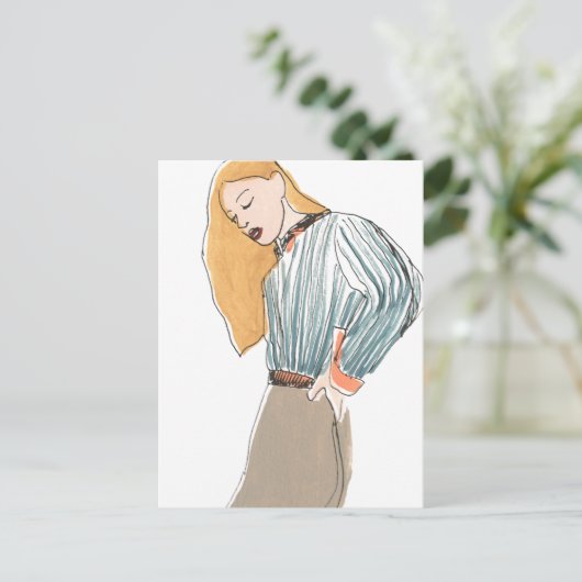 Mode Vignette Briefkaart (Staand voorkant)