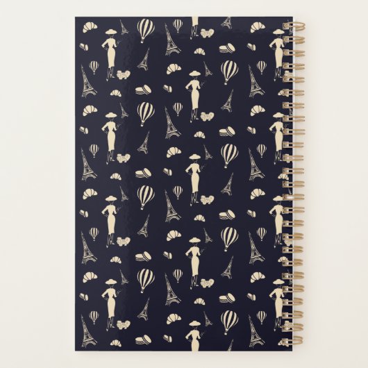 Mode Vintage classique Planificateur hebdomadaire  (Dos)