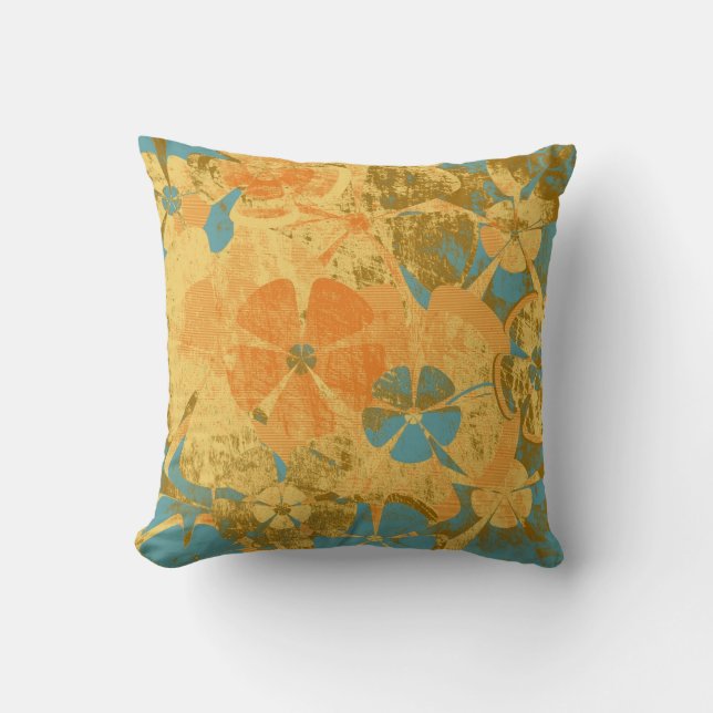 Mode vintage Floral - Coussin (Recto)
