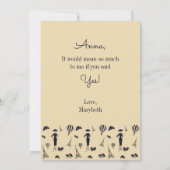 Mode vintage Serez-Vous Ma Carte D'Époux (Dos)