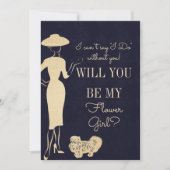 Mode vintage Serez-Vous Ma Carte Flower Girl (Devant)