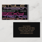 Mode Visitekaartje (Voorkant / Achterkant)