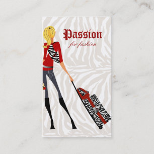 Mode Visitekaartje handtas Zebra 2