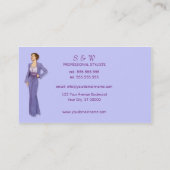 Mode Visitekaartje Roze en Lavender (Achterkant)