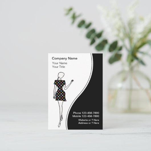 Mode Visitekaartjes (Staand voorkant)