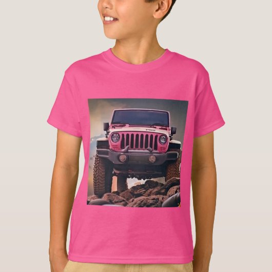 Mode voor baby Jongen auto gedrukt ontwerp tishirt T-shirt (Voorkant)