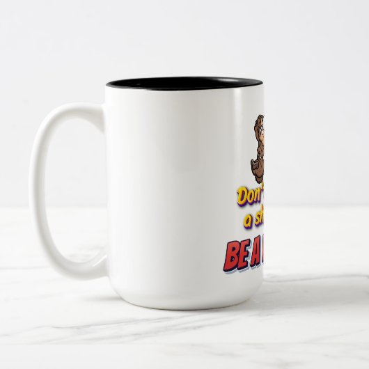 "Mode voor het Wilde Hart!" Tweekleurige Koffiemok (Links)