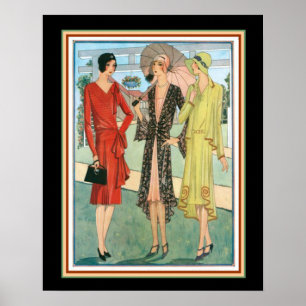 Mode voor 'Roaring twenties' deco afdrukken 16 x 2 Poster