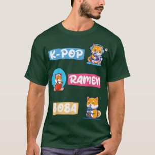 Mode voor Ventilatoren van Koreaanse K-Pop, BOBA, T-shirt