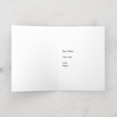 Mode voorjaar folie wenskaart (Binnenlaag)