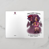 Mode voorjaar folie wenskaart (Buiten Laag)