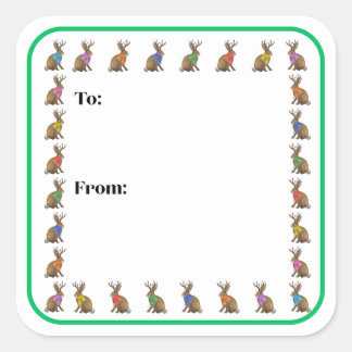 Mode Vooruit Jackalope Sticker