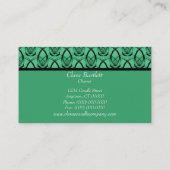 Mode Voorwaarts Visitekaartje, Sage Green Visitekaartje (Achterkant)