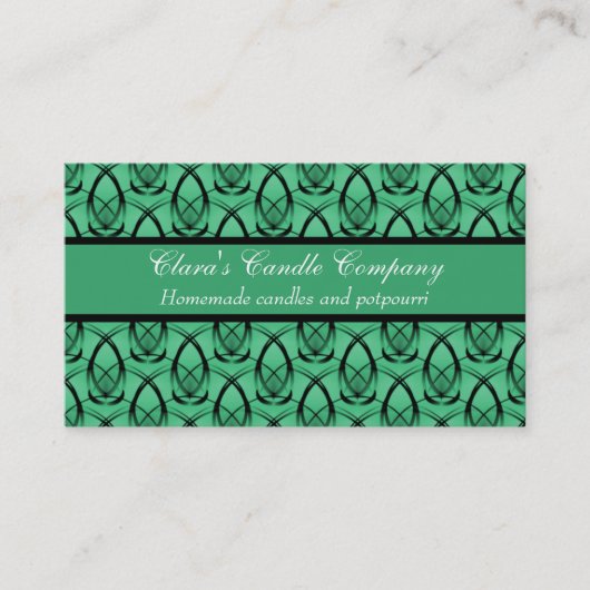 Mode Voorwaarts Visitekaartje, Sage Green Visitekaartje (Voorkant)