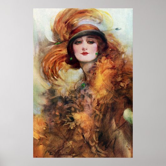 Mode Vrouw 1920s Poster (Voorkant)
