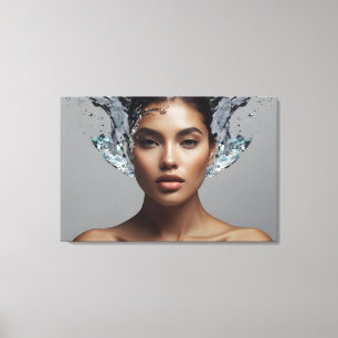 Mode vrouw beeldende kunst canvas afdruk