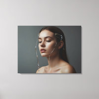 Mode vrouw beeldende kunst