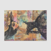  MODE VROUW DECOUPAGE TISSUEPAPIER (Voorkant)