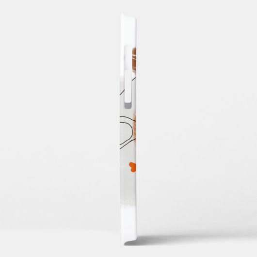 Mode Vrouw: Grafische zwarte lijnen Case-Mate iPhone Case (Achterkant / Links)