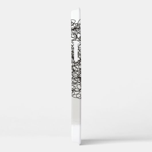 Mode Vrouw: Grafische zwarte lijnen Case-Mate iPhone Case (Achterkant / Rechts)