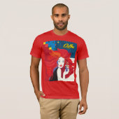 Mode vrouw met koffiekopje T-Shirt (Voorkant volledig)