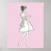 mode vrouw tekenen poster (Voorkant)