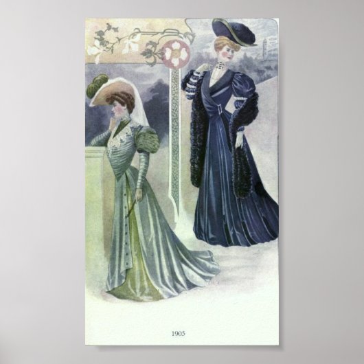 Mode  vrouwen 1900 poster (Voorkant)