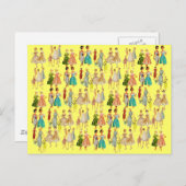  Mode vrouwen Briefkaart (Voorkant / Achterkant)