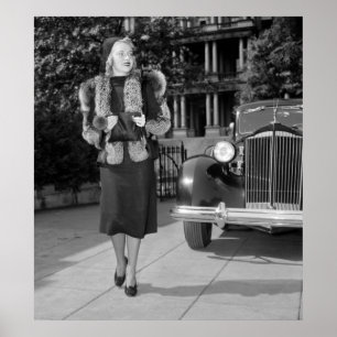 mode vrouwen in de jaren dertig poster