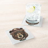 Mode waterverf Beer Glazen Onderzetter (Schuin)