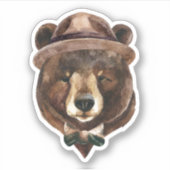 Mode waterverf Beer Sticker (Voorkant)