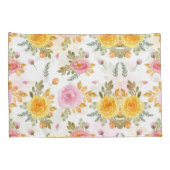 Mode Waterverf Floral Kussensloop (Achterkant-Rechts)