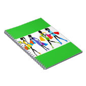 Mode Winkelende meisjes Illustratie Notitieboek (Rechterzijde)