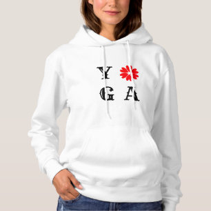 Mode Yoga Heart Flower Hoodie