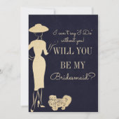 Mode zal je mijn Bridesmaïde Kaart zijn (Voorkant)