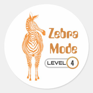 Mode Zebra Niveau 4, Autocollant personnalisable
