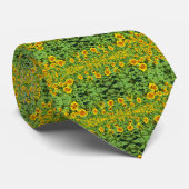 Mode zonnebloemen stropdas (Opgerold)