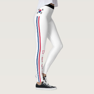Mode Zuid-Korea en Koreaanse vlag Leggings