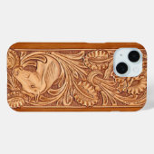 mode zuidwestelijk bloemleder Case-Mate iPhone case (Achterkant (horizontaal))