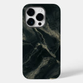 Mode Zwart Marmer Cool Case-Mate iPhone Case (Achterkant)