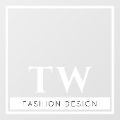 Modebedrijfsbord Transparant Wit Raamsticker (Vel)