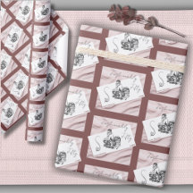 Modebewust Vijftig Chic Couture Inpakpapier
