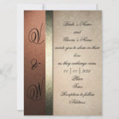 Modekaartjes en stijlvolle trouwuitnodigingen kaart (Voorkant)