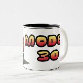 Model 30 tweekleurige koffiemok (Voorkant rechts)