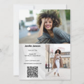 Model Acteur Comp Kaart | 3 Foto's en QR-code (Achterkant)