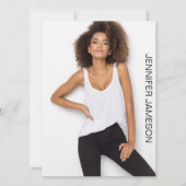 Model Acteur Comp Kaart | 3 Foto's en QR-code (Voorkant)