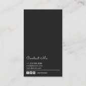 Model Acteurs Fotografie Headshot Visitekaartje (Achterkant)